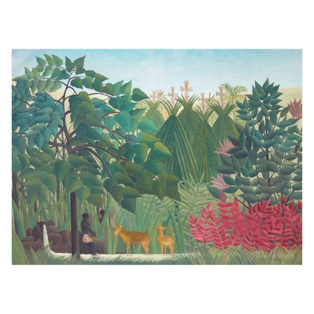 Toalha De Mesa Henri Rousseau - A Quebra d'Água (Frente (Horizontal))