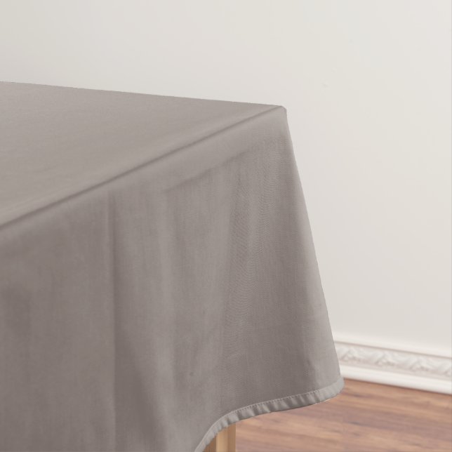 Toalha De Mesa Herança Moderna Sólida Cogumelo Taupe (Posição Original)