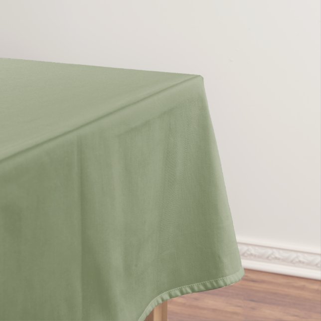 Toalha De Mesa Herança Moderna Verde Musgo Sólido (Posição Original)