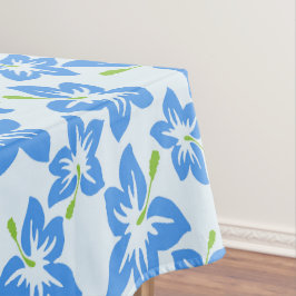 Toalha De Mesa Hibisco Azul, Flores Azuis, Padrão De Flores