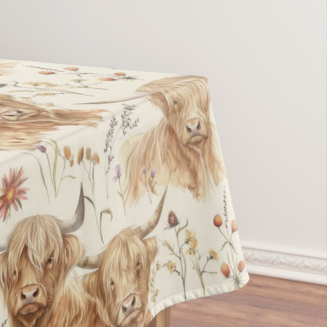 Toalha De Mesa Highland Cows  (Posição Original)