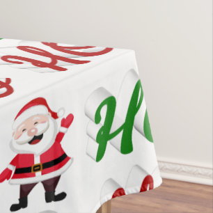 Toalha De Mesa Ho Ho Ho Papai Noel Graduado