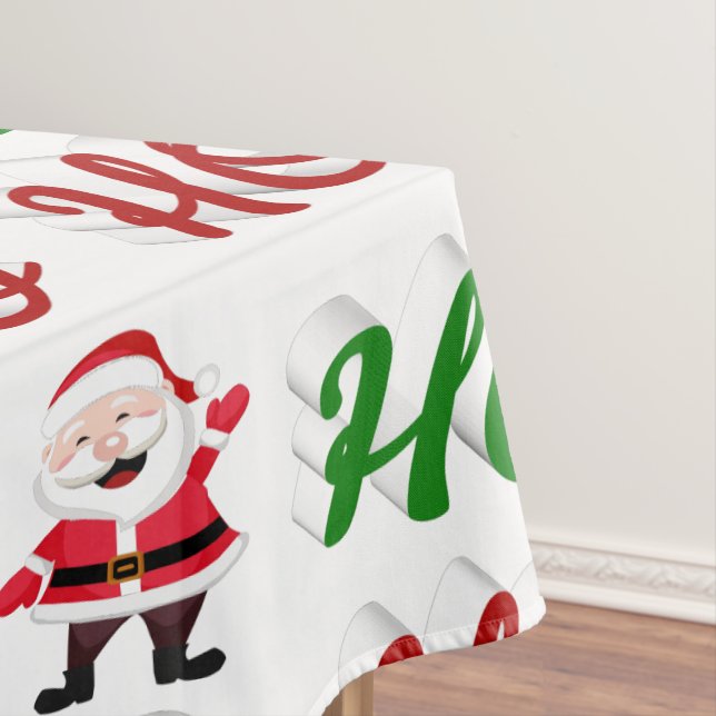 Toalha De Mesa Ho Ho Ho Papai Noel Graduado (Posição Original)