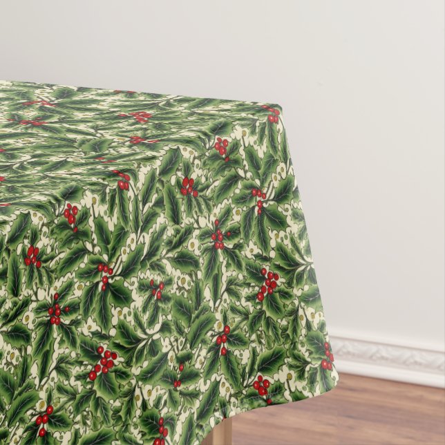 Toalha De Mesa Holiday Holly Tablecloth (Posição Original)