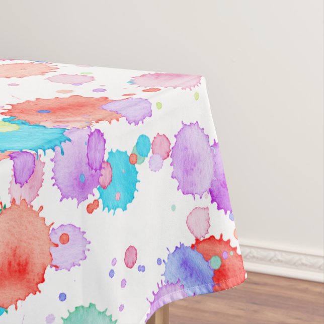 Toalha De Mesa holiES - Splatter 1 colorido + seu backgr. (Posição Original)