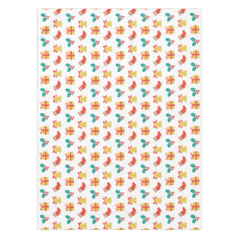 Toalha De Mesa Holly Bell Stocks Red White Dourado Natal