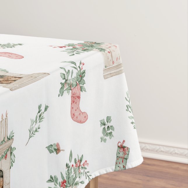 Toalha De Mesa Holly Christmas Pattern (Posição Original)