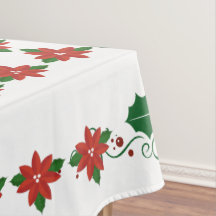 Holly Flower Tablecloth