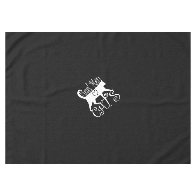 Toalha De Mesa Homens Reais Adoram Gatos Estilo Jazzy (Frente (Horizontal))