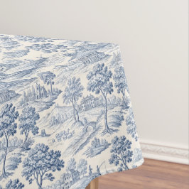 Toalha De Mesa Homestead Toile Blue