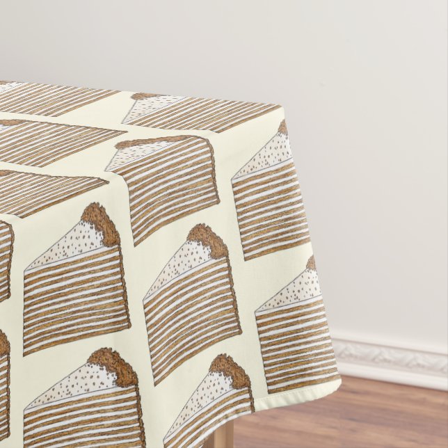 Toalha De Mesa Honey Cake Russo Dessert Assar Vende (Posição Original)