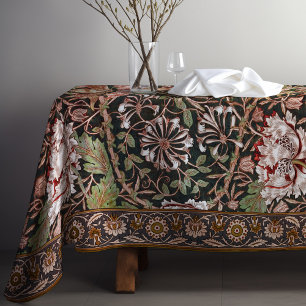 Toalha De Mesa Honeysuckle Art Nouveau Padrão Floral Morris