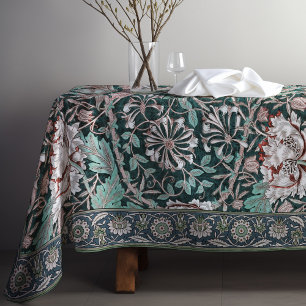 Toalha De Mesa Honeysuckle Art Nouveau Padrão Floral Morris