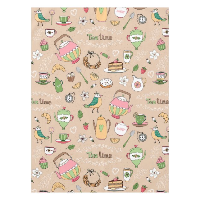 Toalha De Mesa Hora do chá (Frente)