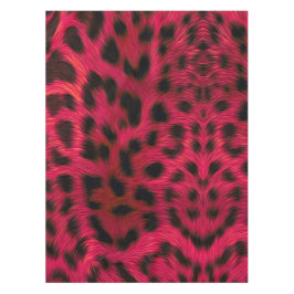 Toalha De Mesa Hot Pink Leopard Print Faux
