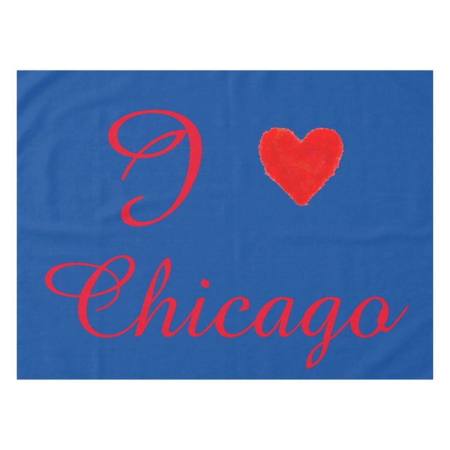 Toalha De Mesa IHEART Chicago (Frente (Horizontal))