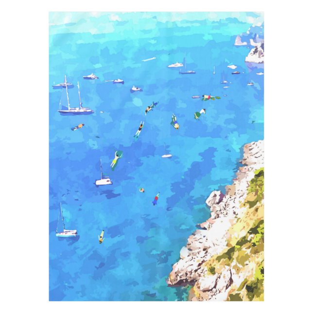 Toalha De Mesa Ilhas Capri (Frente)