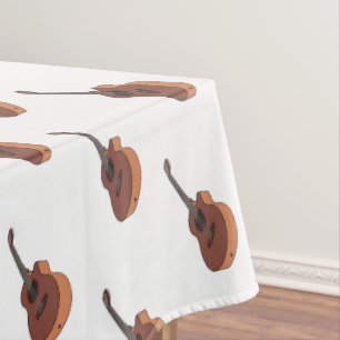 Toalha De Mesa Ilustração acústica de desenho animado