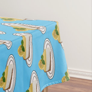 Toalha De Mesa Ilustração de desenho animado com queijo limão
