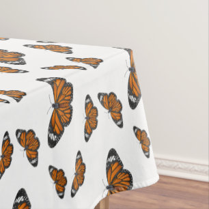 Toalha De Mesa Ilustração de desenho animado da borboleta monarca