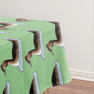 Toalha De Mesa ilustração de desenho animado de aves-cinzentas cr