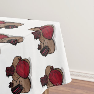 Toalha De Mesa Ilustração de desenho animado de beterraba