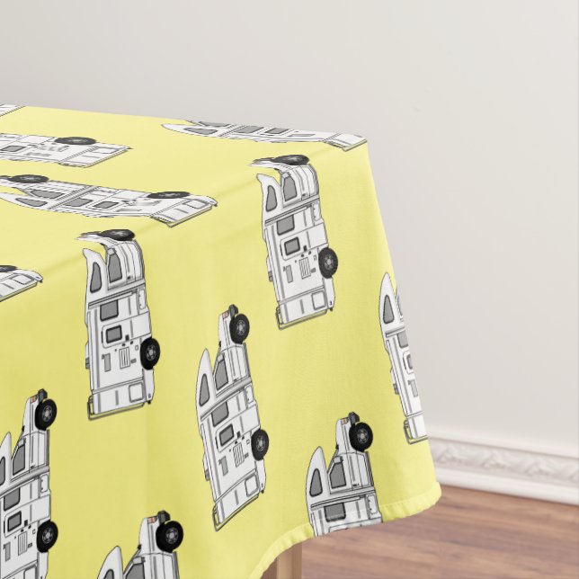 Toalha De Mesa Ilustração de desenho animado de Campervan (Posição Original)