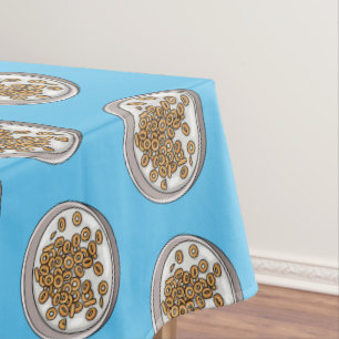 Toalha De Mesa Ilustração de desenho animado de cereais