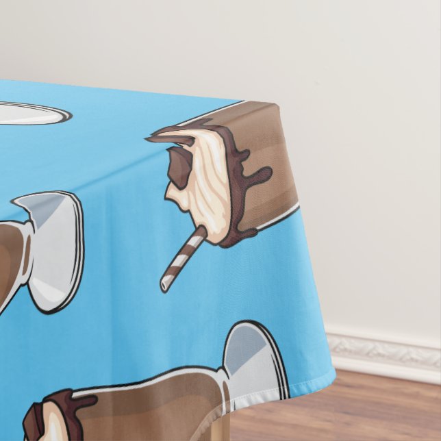 Toalha De Mesa Ilustração de desenho animado de Chocolate Milksha (Posição Original)