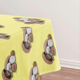 Toalha De Mesa Ilustração de desenho animado de cogumelo