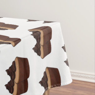 Toalha De Mesa ilustração de desenho animado de cupcake