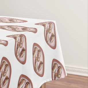 Toalha De Mesa Ilustração de desenho animado de eclair de chocola