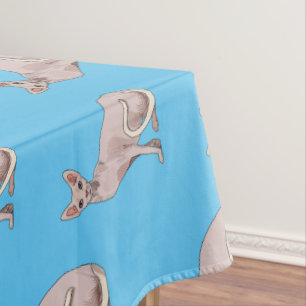 Toalha De Mesa Ilustração de desenho animado de gato esphynx