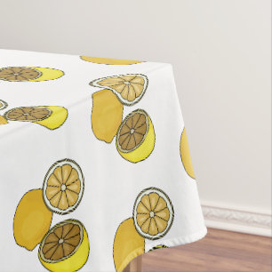 Toalha De Mesa Ilustração de desenho animado de limão
