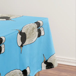 Toalha De Mesa Ilustração de desenho animado de ovelha Valais Bla