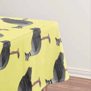 Toalha De Mesa Ilustração de desenho animado de pássaros no sul