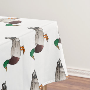 Toalha De Mesa ilustração de desenho animado de pato-real