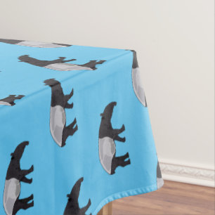 Toalha De Mesa Ilustração de desenho animado de Tapir