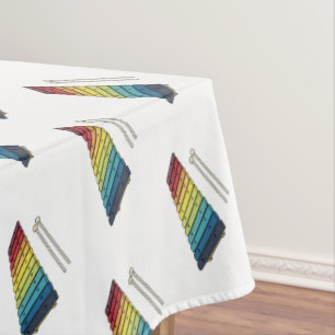 Toalha De Mesa Ilustração de desenho animado de xilofone