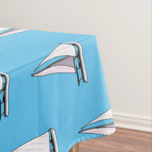 Toalha De Mesa Ilustração de desenho animado em veleiro