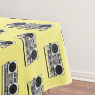 Toalha De Mesa Ilustração de desenho de rádio