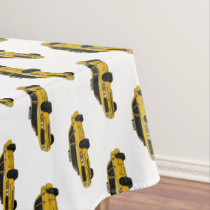 Toalha De Mesa Ilustração de desenho de táxi