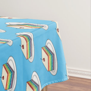 Toalha De Mesa Ilustração de desenho do bolo-arco-íris