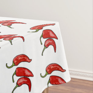 Toalha De Mesa Ilustração de desenho em chili
