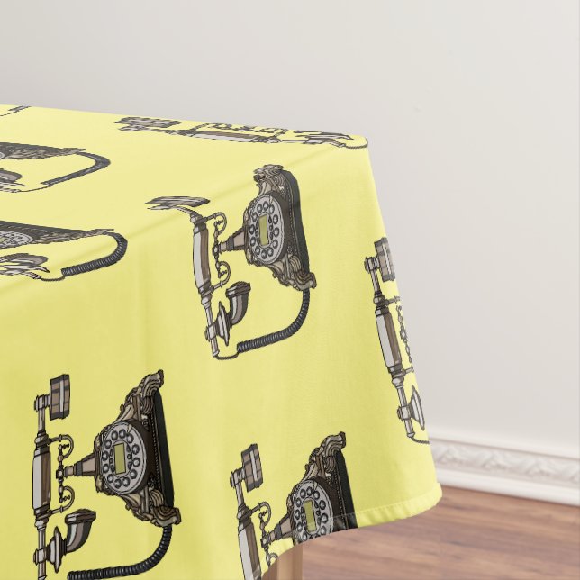 Toalha De Mesa Ilustração de desenho telefônico (Posição Original)