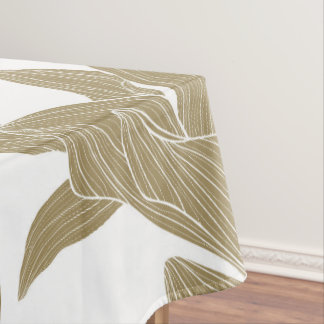 Toalha De Mesa Ilustração de linha tropical exótica.