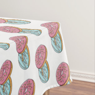 Toalha De Mesa ilustração do desenho animado de rosquinha