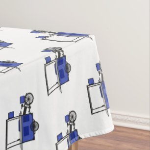 Toalha De Mesa ilustração do desenho do carrinho de comida