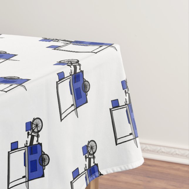 Toalha De Mesa ilustração do desenho do carrinho de comida (Posição Original)