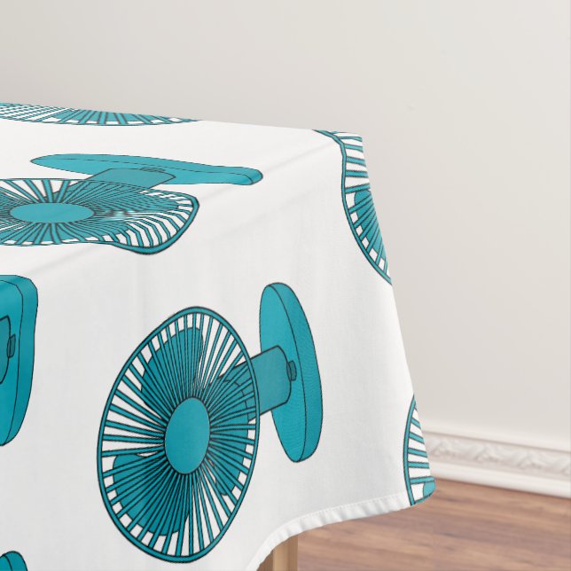 Toalha De Mesa Ilustração do desenho do ventilador (Posição Original)
